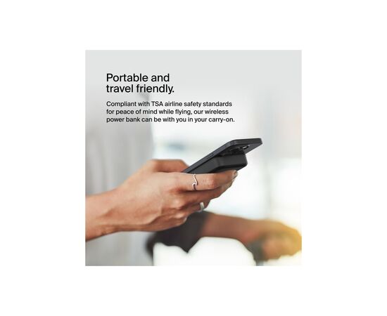 Батарея універсальна Belkin 10000mAh MagSafe Wireless Qi2 Black (BPD008BTBK), зображення 6