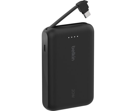 Батарея универсальная Belkin 10000mAh, 20W, USB-C, Black (BPB021HQBK), изображение 5