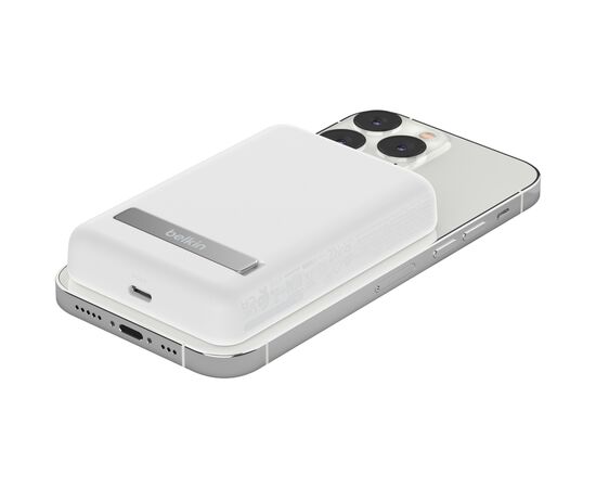 Батарея універсальна Belkin 5000mAh MagSafe Wireless White (BPD004BTWT), зображення 4