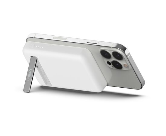 Батарея універсальна Belkin 5000mAh MagSafe Wireless White (BPD004BTWT), зображення 5