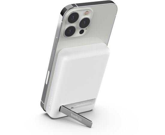 Батарея універсальна Belkin 5000mAh MagSafe Wireless White (BPD004BTWT), зображення 6