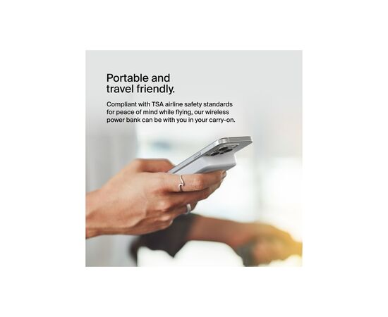 Батарея універсальна Belkin 8000mAh MagSafe Wireless Qi2 White (BPD007BTWH), зображення 10