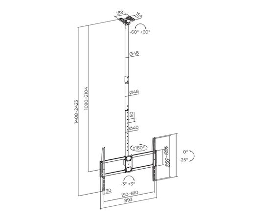 Кронштейн ITech CELB-58XL, зображення 4