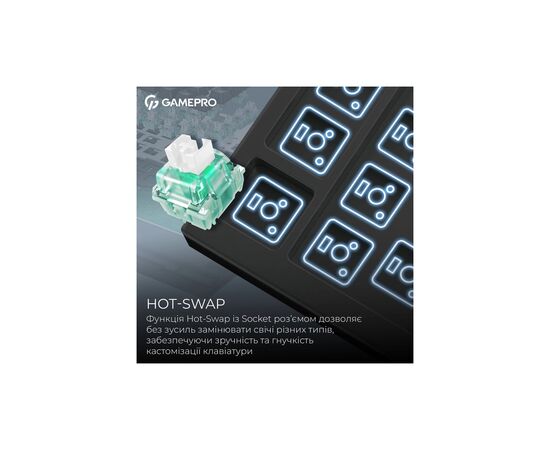 Клавиатура GamePro Asgard Valhalla Max MK160B MAX USB UA Black (MK160B MAX), изображение 9