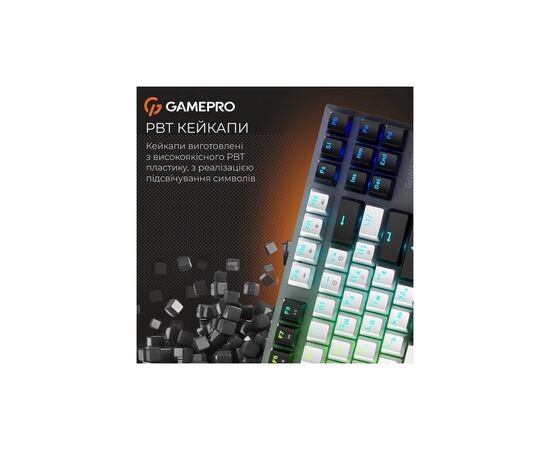 Клавиатура GamePro Genesis Joker Pro MK124G Pro Outemu Red Switch Wireless/Bluetooth/USB UA Gray (MK124G Pro), изображение 12