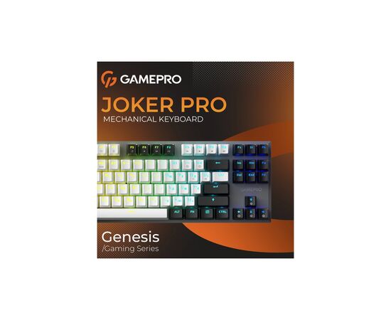 Клавиатура GamePro Genesis Joker Pro MK124G Pro Outemu Red Switch Wireless/Bluetooth/USB UA Gray (MK124G Pro), изображение 6