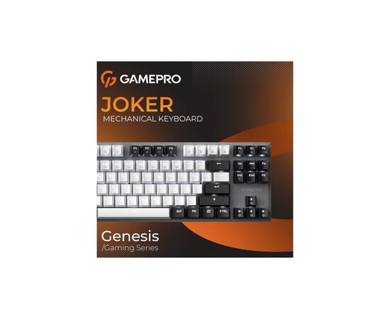 Клавіатура GamePro Genesis Joker MK124G Outemu Red Switch USB UA Gray (MK124G), зображення 8