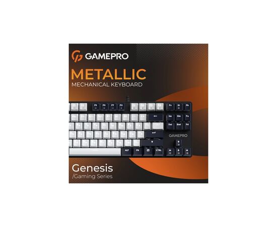 Клавиатура GamePro Genesis Metallic MK110B Outemu Red Switch USB UA Black (MK110B), изображение 7