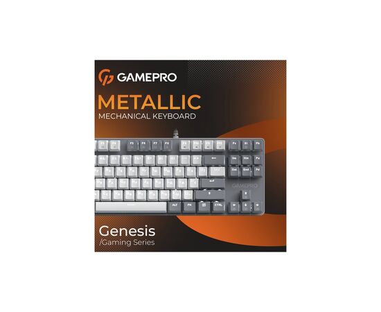 Клавиатура GamePro Genesis Metallic MK110G Outemu Red Switch USB UA Gray (MK110G), изображение 7