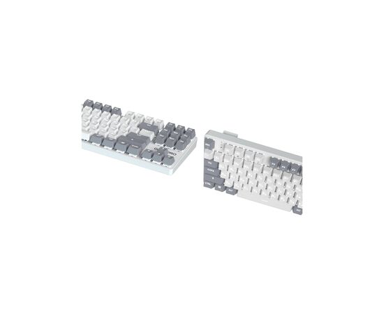 Клавиатура GamePro Genesis Metallic MK110W Outemu Red Switch USB UA White (MK110W), изображение 4