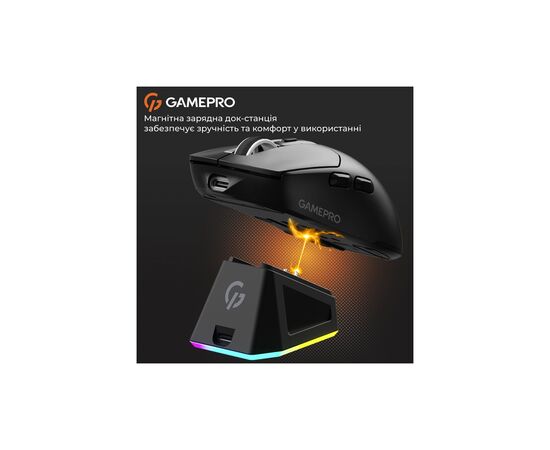 Мишка GamePro Genesis Airmaster Wireless/Bluetooth/USB Black (GM167B), зображення 10