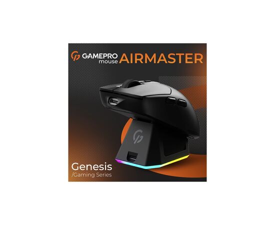 Мишка GamePro Genesis Airmaster Wireless/Bluetooth/USB Black (GM167B), зображення 8