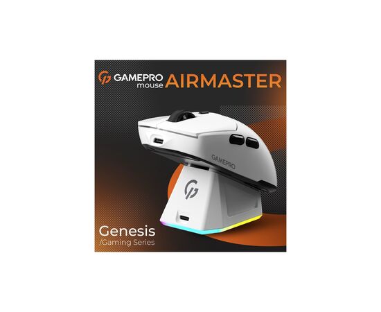 Мышка GamePro Genesis Airmaster Wireless/Bluetooth/USB White (GM167W), изображение 9