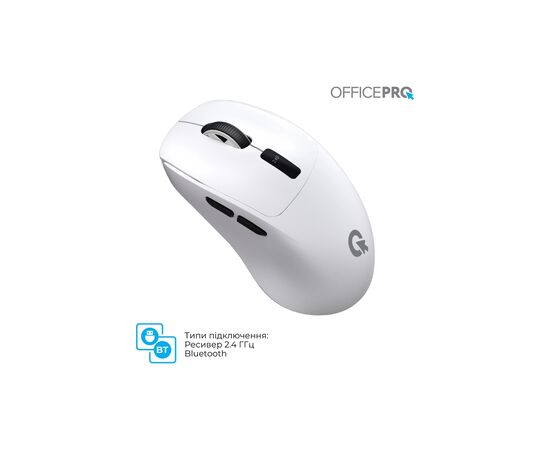 Мышка OfficePro M398W Wireless/Bluetooth White (M398W), изображение 11