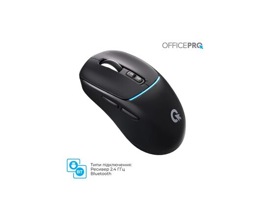 Мышка OfficePro M468B Wireless/Bluetooth Black (M468B), изображение 11