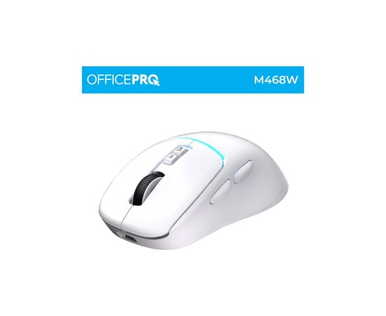 Мышка OfficePro M468W Wireless/Bluetooth White (M468W), изображение 4