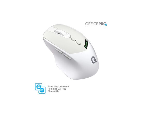Мышка OfficePro M520W Wireless/Bluetooth White (M520W), изображение 11