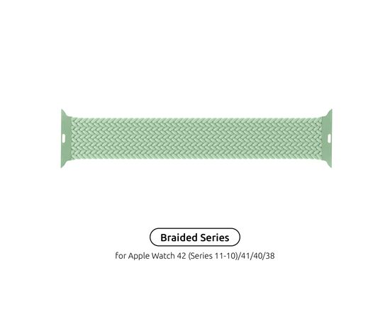 Ремінець до смарт-годинника Armorstandart Braided Solo Loop для Apple Watch 42 (Series 11-10)/41/40/38 Mint Size 4 (132 mm) (ARM64901)