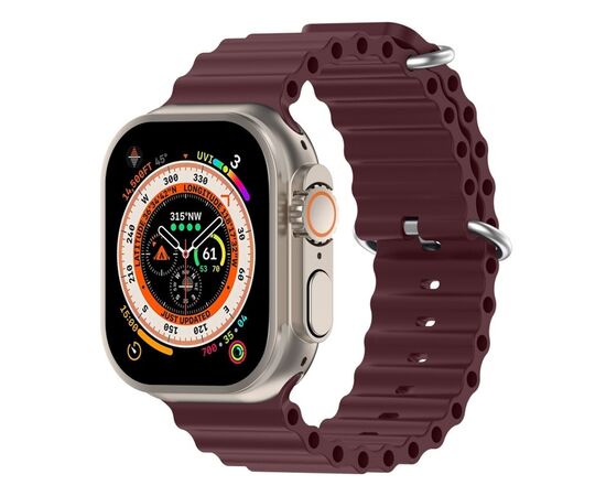 Ремінець до смарт-годинника Armorstandart Ocean Band для Apple Watch 42 (Series 11-10)/41/40/38 Wine Red (ARM74241), зображення 2