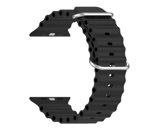 Ремінець до смарт-годинника Armorstandart Ocean Band для Apple Watch 49/46/45/44/42 (Series 1-3) Black (ARM74244)