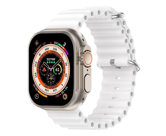 Ремінець до смарт-годинника Armorstandart Ocean Band для Apple Watch 49/46/45/44/42 (Series 1-3) White (ARM74249), зображення 2