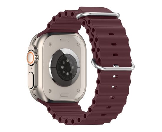 Ремешок для смарт-часов Armorstandart Ocean Band для Apple Watch 49/46/45/44/42 (Series 1-3) Wine Red (ARM74250), изображение 3