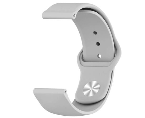 Ремінець до смарт-годинника Armorstandart Silicone Watch Strap 20mm Light Grey (ARM60517), зображення 2
