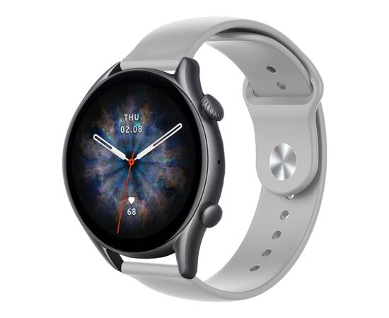 Ремешок для смарт-часов Armorstandart Silicone Watch Strap 22mm Light Grey (ARM80664), изображение 2