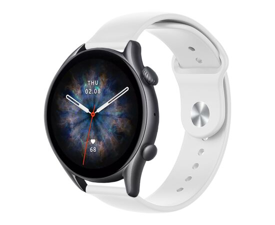 Ремінець до смарт-годинника Armorstandart Silicone Watch Strap 22mm White (ARM80668), зображення 2