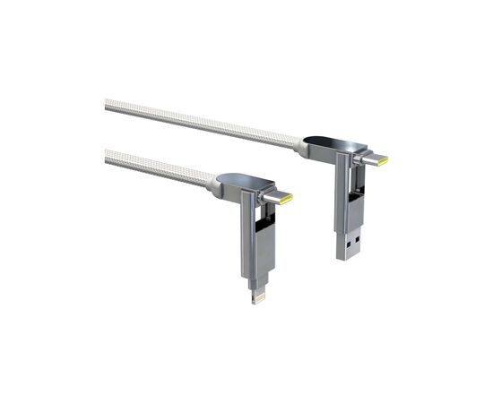 Дата кабель 6in1 inCharge XL 3.0m white Rolling Square (XLL02R), зображення 2