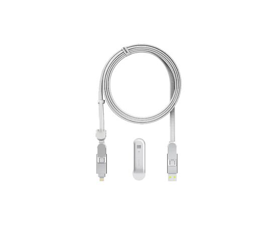 Дата кабель 6in1 inCharge XL 3.0m white Rolling Square (XLL02R)