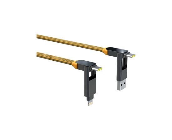 Дата кабель 6in1 inCharge XL 3.0m yellow Rolling Square (XLL03R), зображення 2