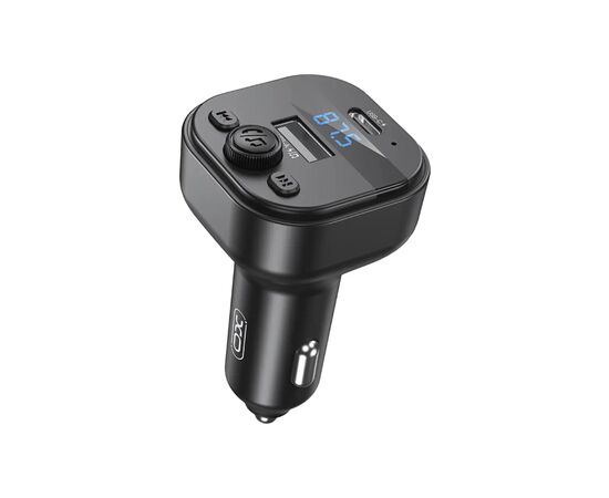 FM модулятор XO BCC18 USB-A OTG/USB-C Black (BCC18.black)