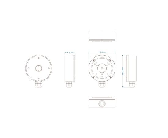 Кріплення для відеокамери Provision-ISR PR-JB12IP66-G, зображення 2
