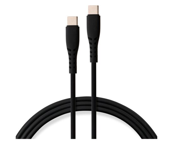 Дата кабель USB-C to USB-C 2.0m 60W Silicon Black Vinga (VCDCCC262SB)