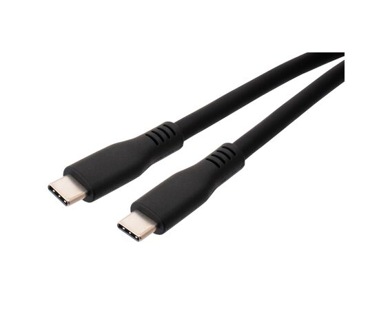 Дата кабель USB-C to USB-C 2.0m UBS3.2 Gen2 10G 240W Chip Silicon Black Vinga (VCPDCCC3242SB), изображение 3