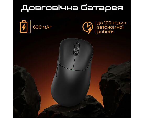 Мишка RAWM ER21 Wireless/Bluetooth Black (ER21.black), зображення 5