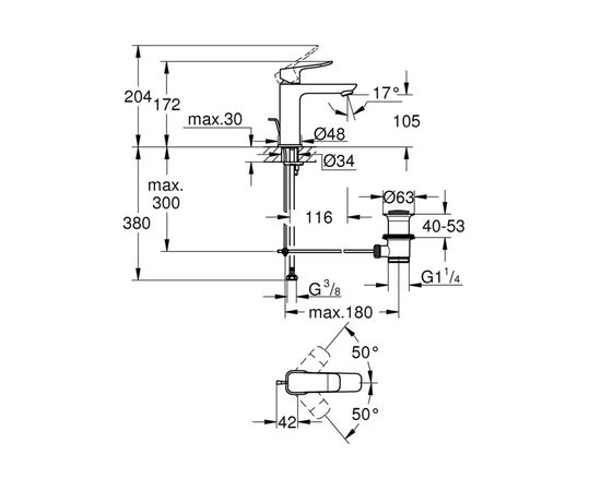 Змішувач Grohe QuickFix 1018320000, зображення 4