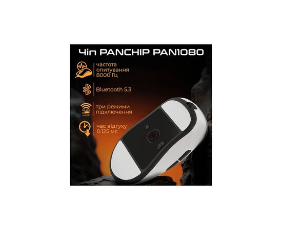 Мышка RAWM ER21 Wireless/Bluetooth White (ER21.white), изображение 3