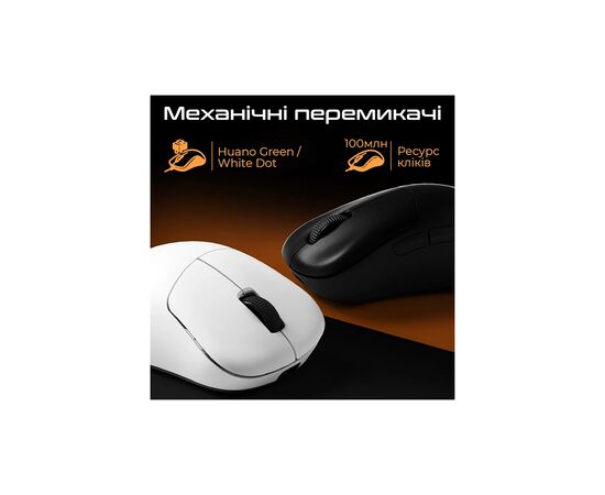 Мышка RAWM ER21 Wireless/Bluetooth White (ER21.white), изображение 4