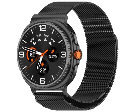 Ремешок для смарт-часов Armorstandart Milanese Magnetic Samsung Watch 8 / 8 Classic (20x113 mm) Black (ARM87358)