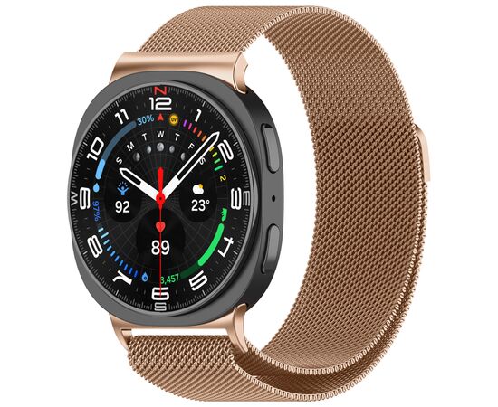 Ремінець до смарт-годинника Armorstandart Milanese Magnetic Samsung Watch 8 / 8 Classic (20x113 mm) Rose Gold (ARM87360)