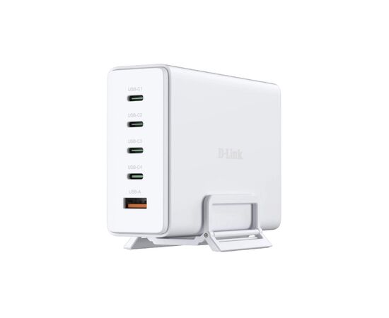 Зарядное устройство D-Link 4xUSB-C + 1xUSB PD240W GaN white (DCF-241), изображение 5