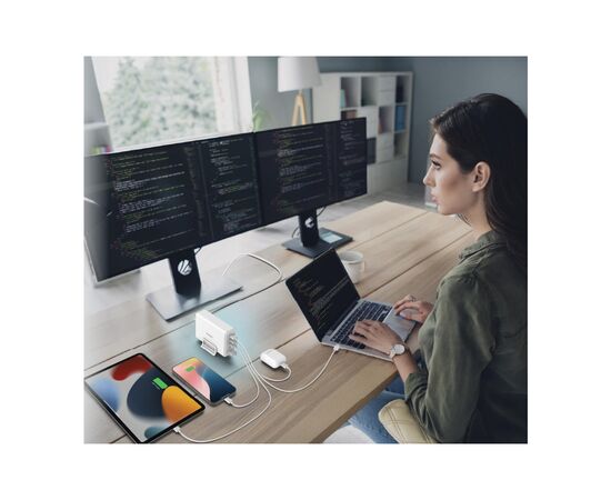 Зарядное устройство D-Link 4xUSB-C + 1xUSB PD240W GaN white (DCF-241), изображение 6