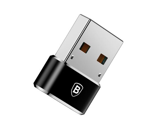 Переходник USB 2.0 AF to USB-C black Baseus (CAAOTG-01), изображение 2