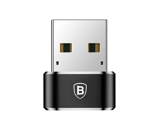 Переходник USB 2.0 AF to USB-C black Baseus (CAAOTG-01), изображение 3