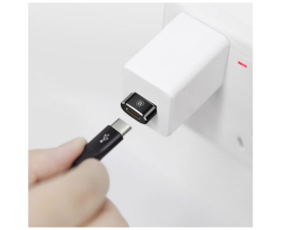 Переходник USB 2.0 AF to USB-C black Baseus (CAAOTG-01), изображение 4