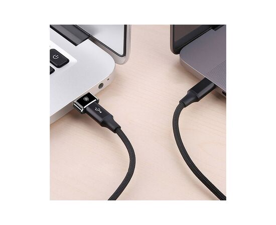 Переходник USB 2.0 AF to USB-C black Baseus (CAAOTG-01), изображение 6