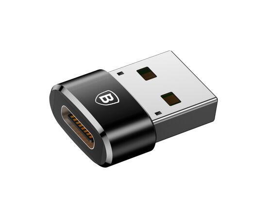 Переходник USB 2.0 AF to USB-C black Baseus (CAAOTG-01)