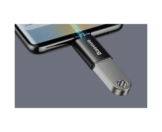 Переходник OTG USB 3.1 AF to USB-C black Baseus (ZJJQ000001), изображение 5